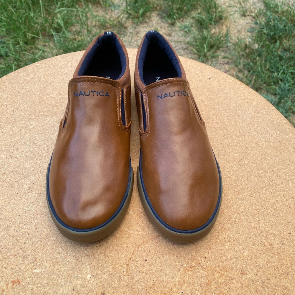 Nautica Men's Tan Slip-On Loafers